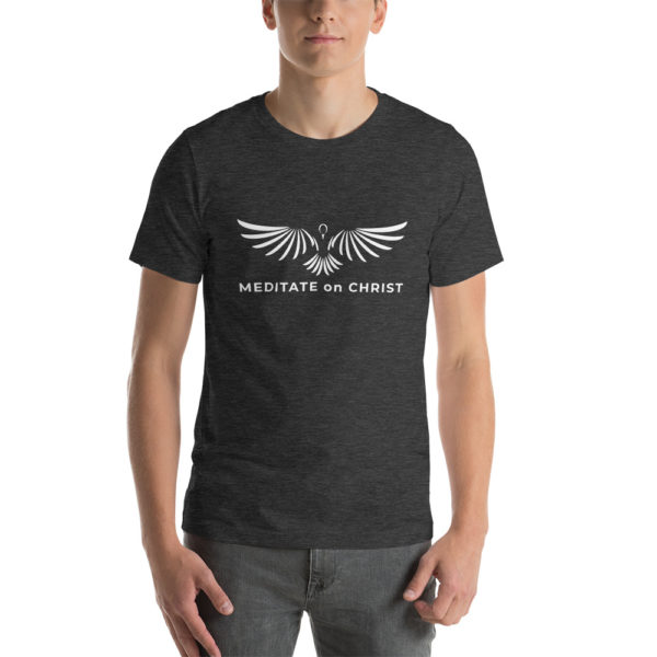 Meditate On Christ Logo - Short-Sleeve Unisex T-Shirt - Image 3