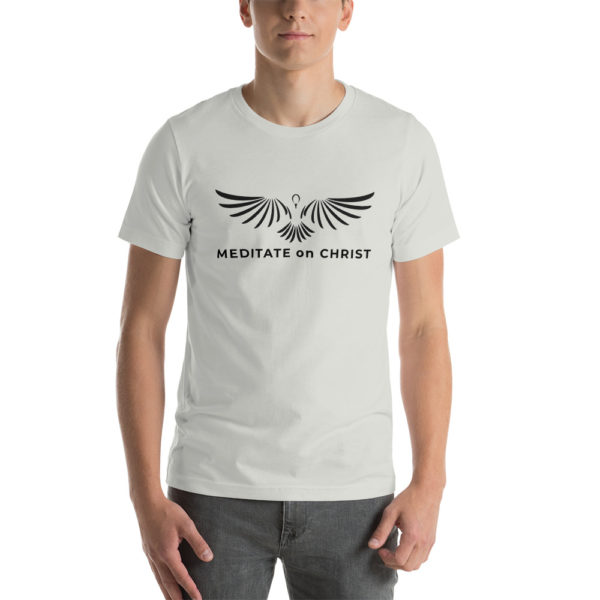 Meditate On Christ Logo - Short-Sleeve Unisex T-Shirt - Image 12