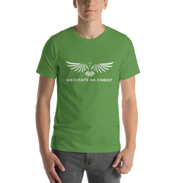 Meditate On Christ Logo - Short-Sleeve Unisex T-Shirt - Image 13