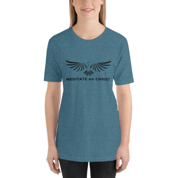 Meditate On Christ Logo - Short-Sleeve Unisex T-Shirt - Image 5