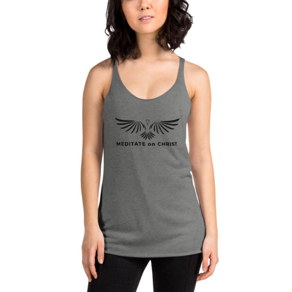 Meditate On Christ Logo - Women's Racerback Tank - Image 9