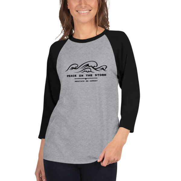 Peace In The Storm - 3/4 sleeve raglan shirt - Image 2