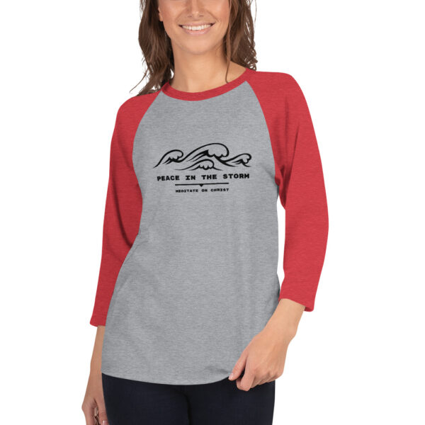 Peace In The Storm - 3/4 sleeve raglan shirt - Image 3