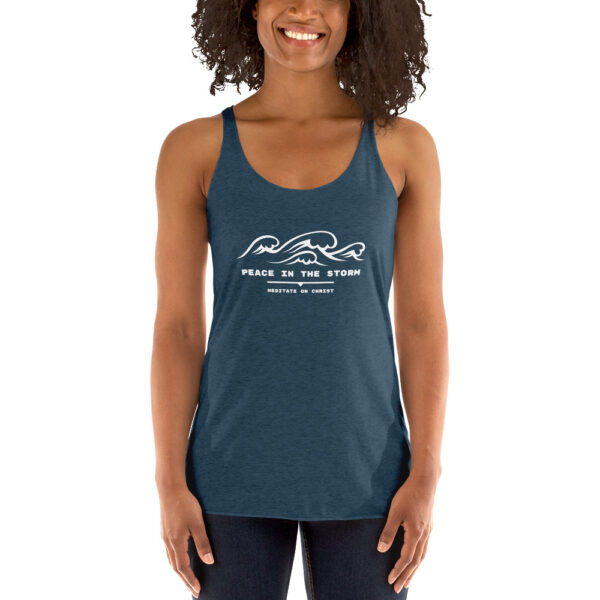 Peace In The Storm - Women's Racerback Tank - Image 3