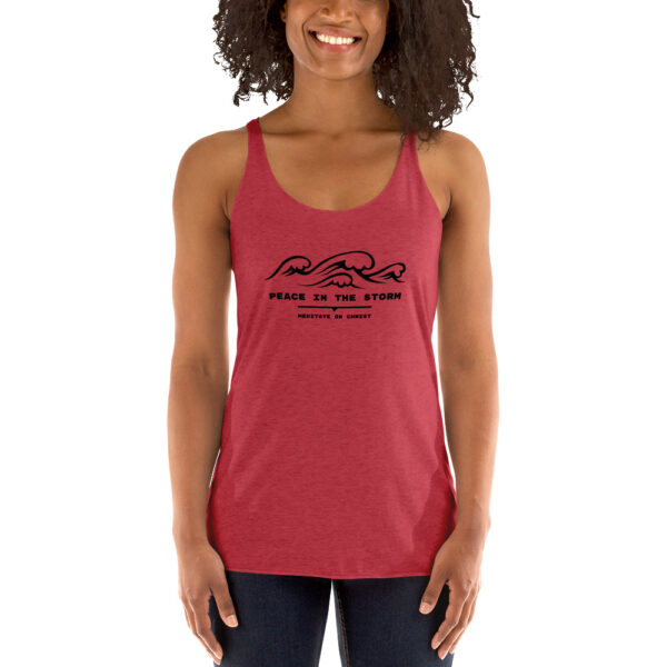 Peace In The Storm - Women's Racerback Tank - Image 3