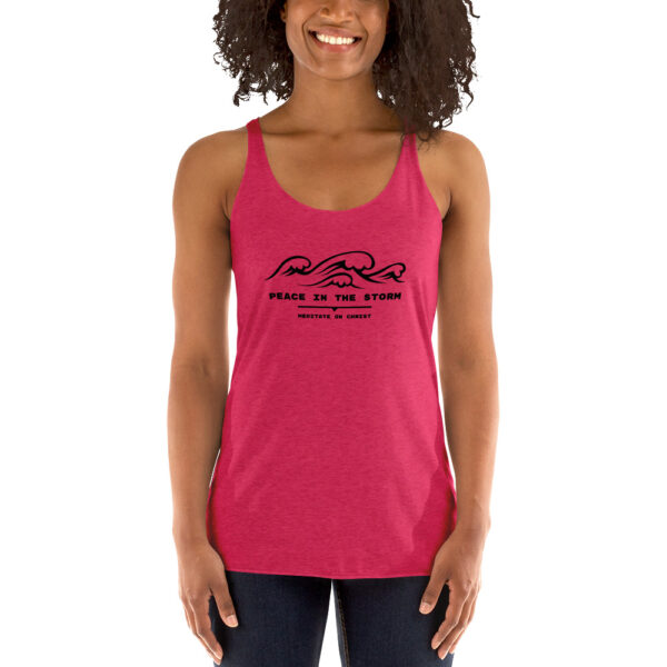 Peace In The Storm - Women's Racerback Tank - Image 2