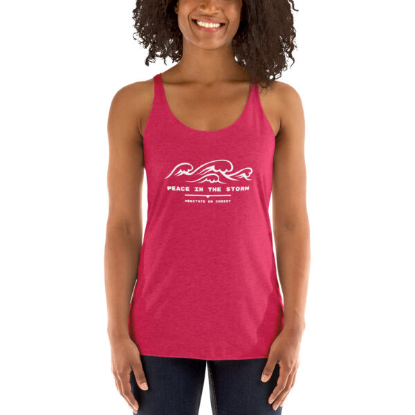 Peace In The Storm - Women's Racerback Tank - Image 5